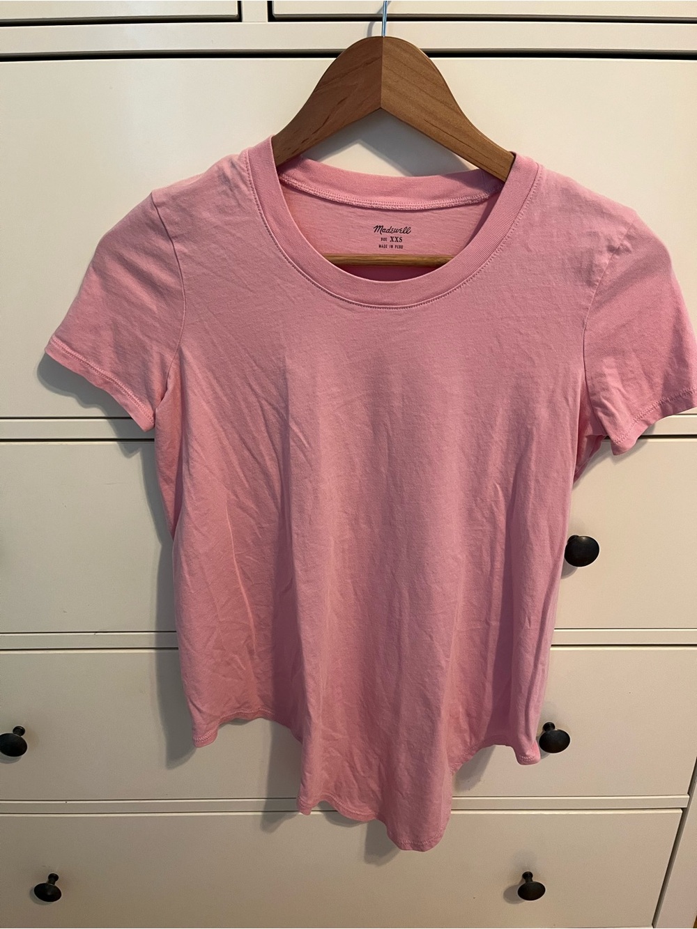 Madewell Light Pink Crewneck Short Sleeve Tee